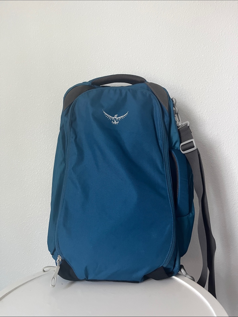 Osprey Farpoint 40 Blue Daypack Backpack - - Picture 4 of 6
